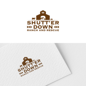 Logo Design by NOMLAS for Shutt’er Down Ranch and Rescue | Design: #27869075