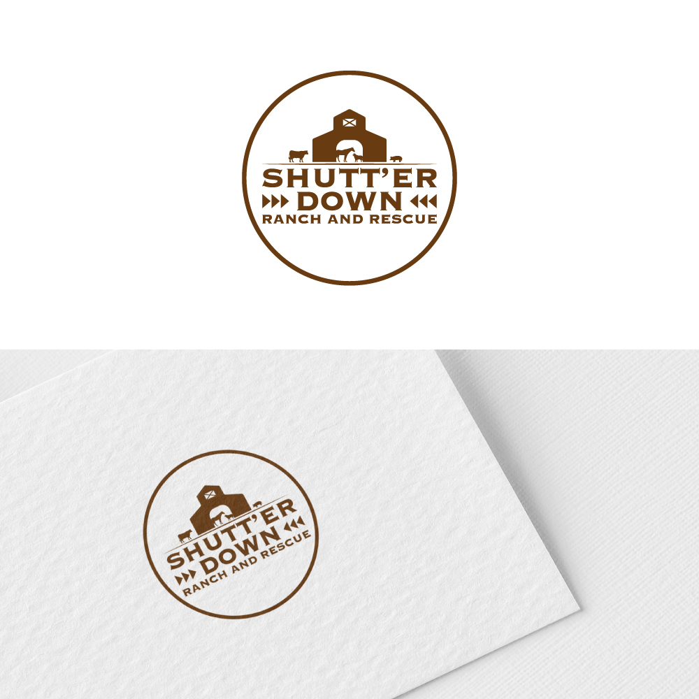 Logo Design by NOMLAS for Shutt’er Down Ranch and Rescue | Design #27869080