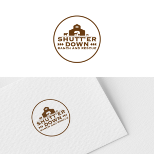 Logo Design by NOMLAS for Shutt’er Down Ranch and Rescue | Design: #27869080