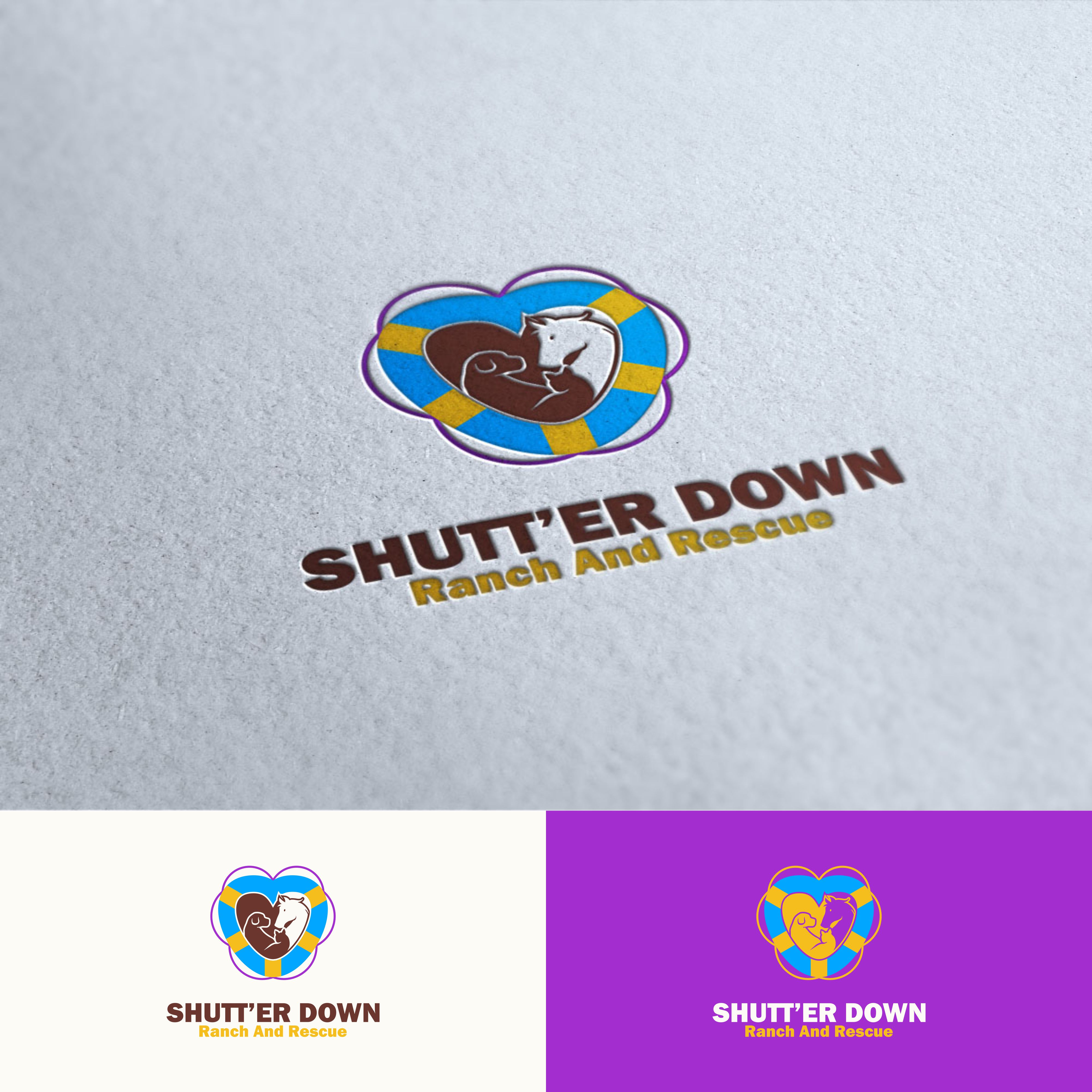 Logo Design by ark 2 for Shutt’er Down Ranch and Rescue | Design #27856684