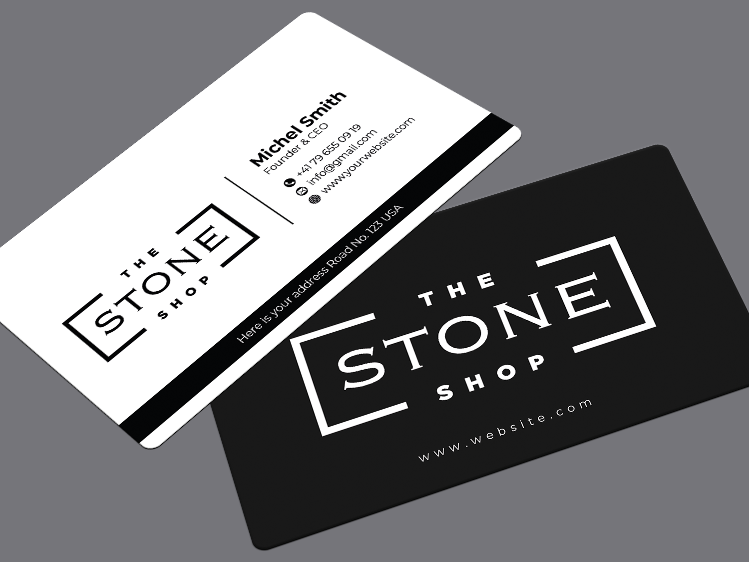 Diseño de Tarjeta de Presentación por HelloGraphix para The Stone Shop | Diseño #27848713