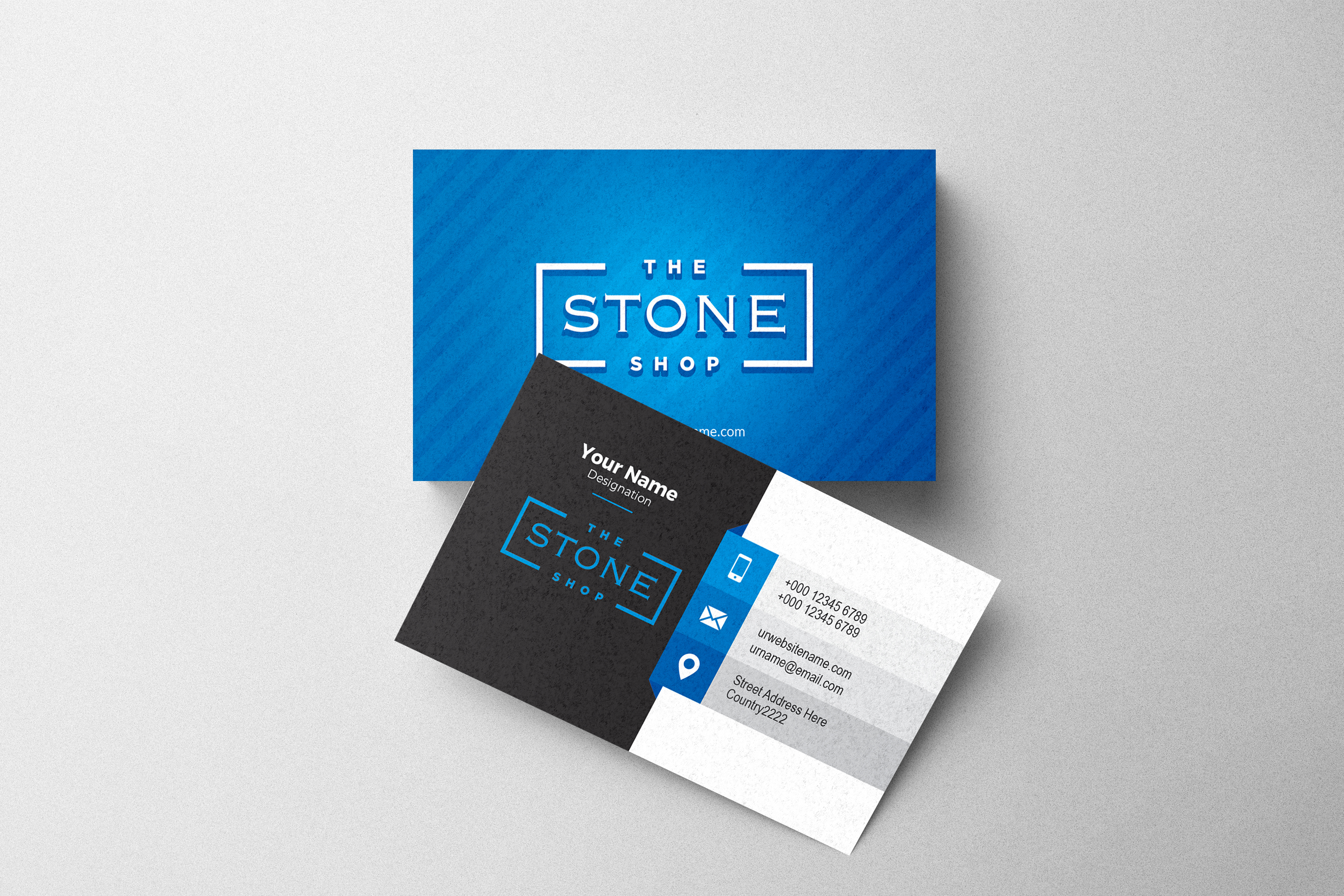 Business Card Design by Akaram Advertising for The Stone Shop | Design #27851733