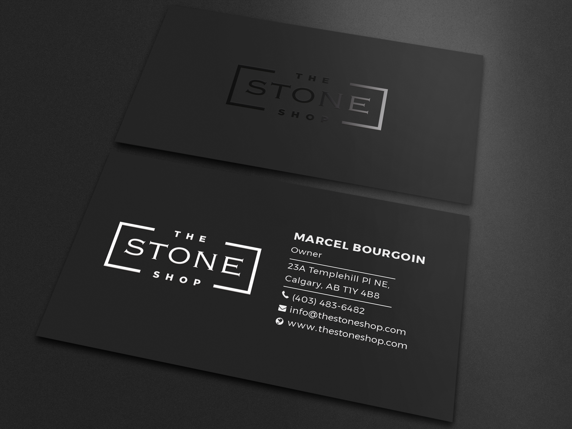 Business Card Design by Creative Moon Design for The Stone Shop | Design #27848320
