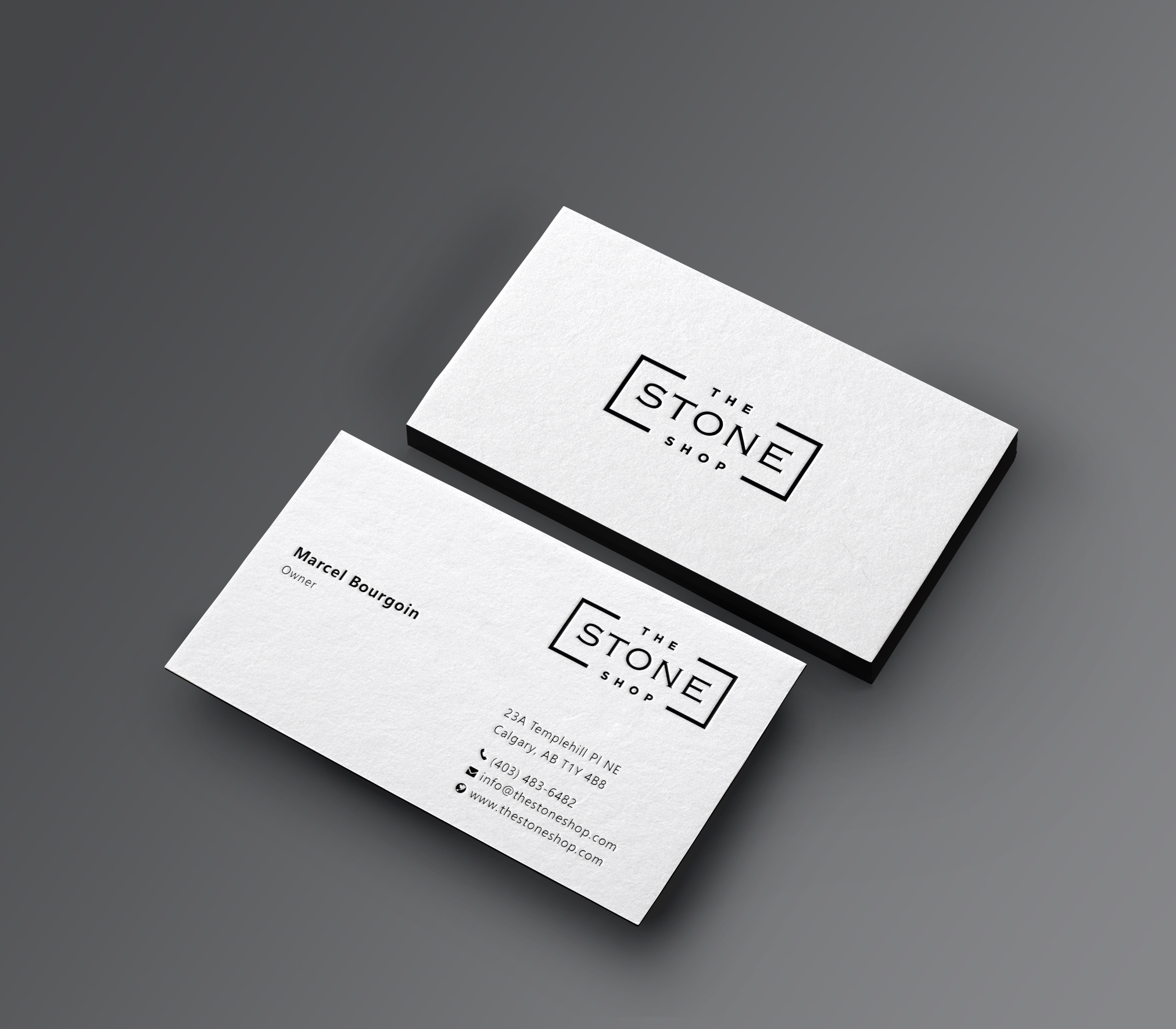 Business Card Design by Creative Moon Design for The Stone Shop | Design #27848328