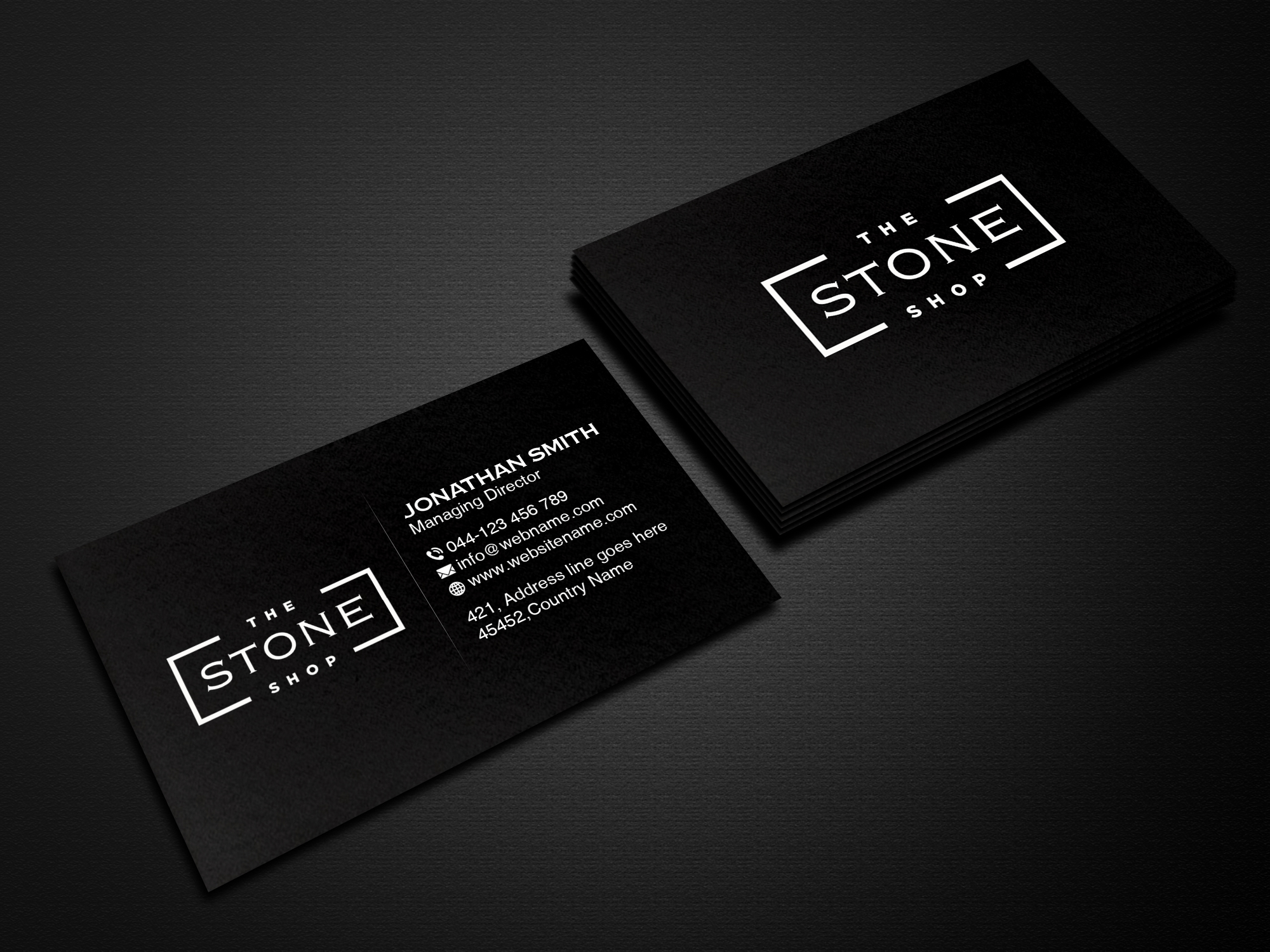 Business Card Design by Creations Box 2015 for The Stone Shop | Design #27851155