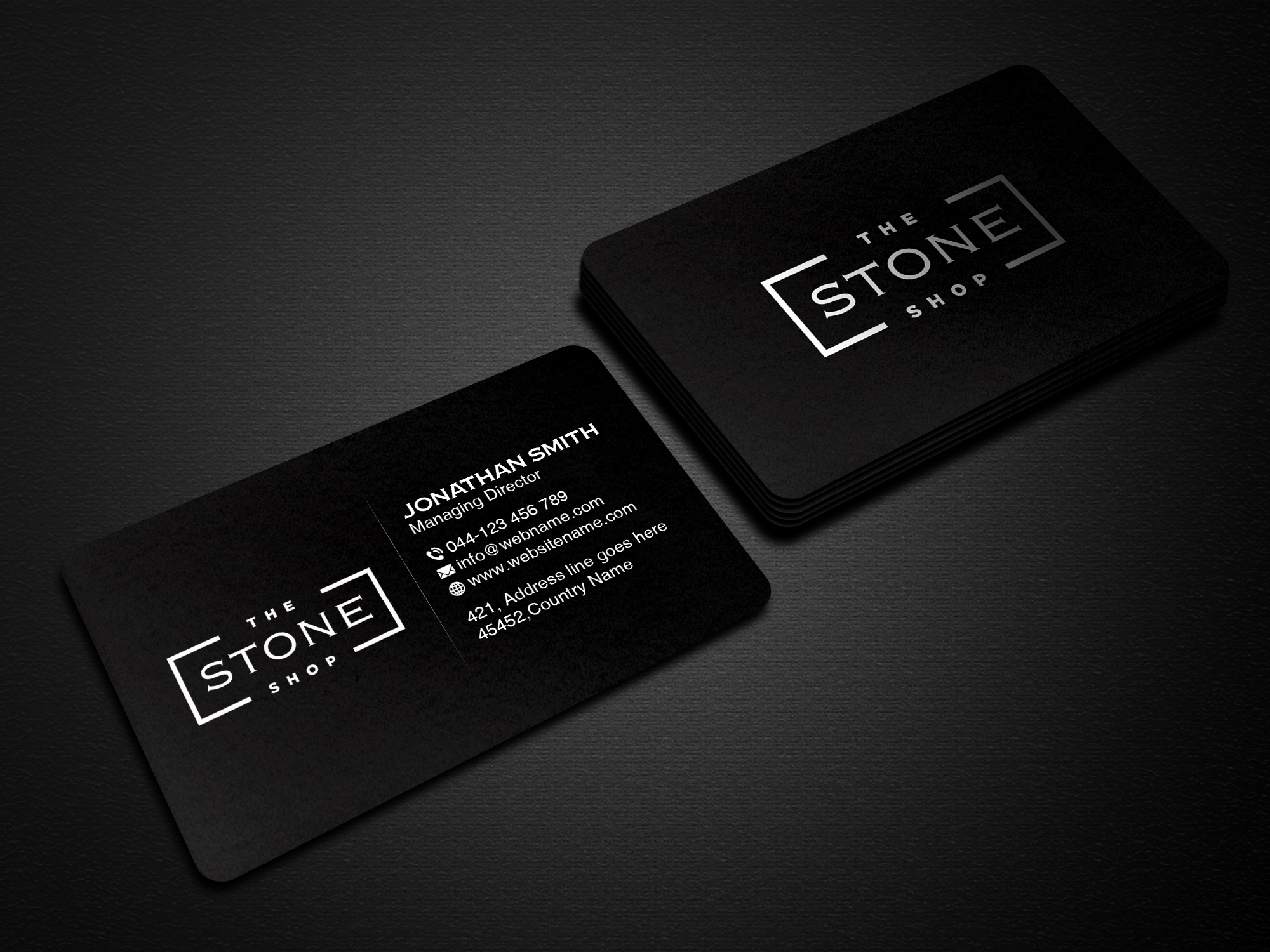 Business Card Design by Creations Box 2015 for The Stone Shop | Design #27851166