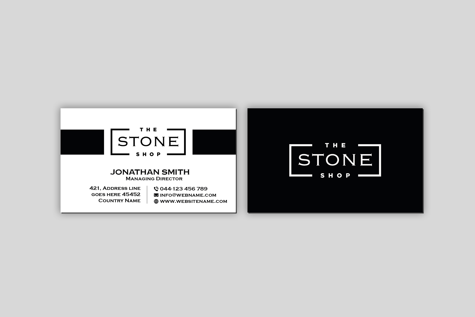 Business Card Design by Creations Box 2015 for The Stone Shop | Design #27851178