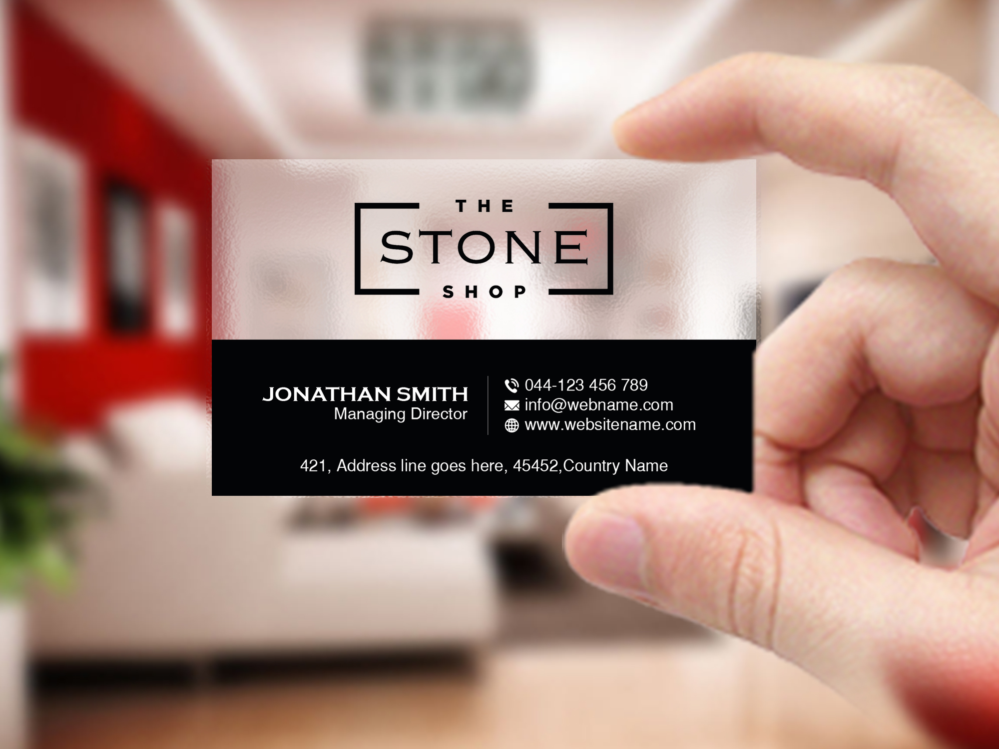 Business Card Design by Creations Box 2015 for The Stone Shop | Design #27851181