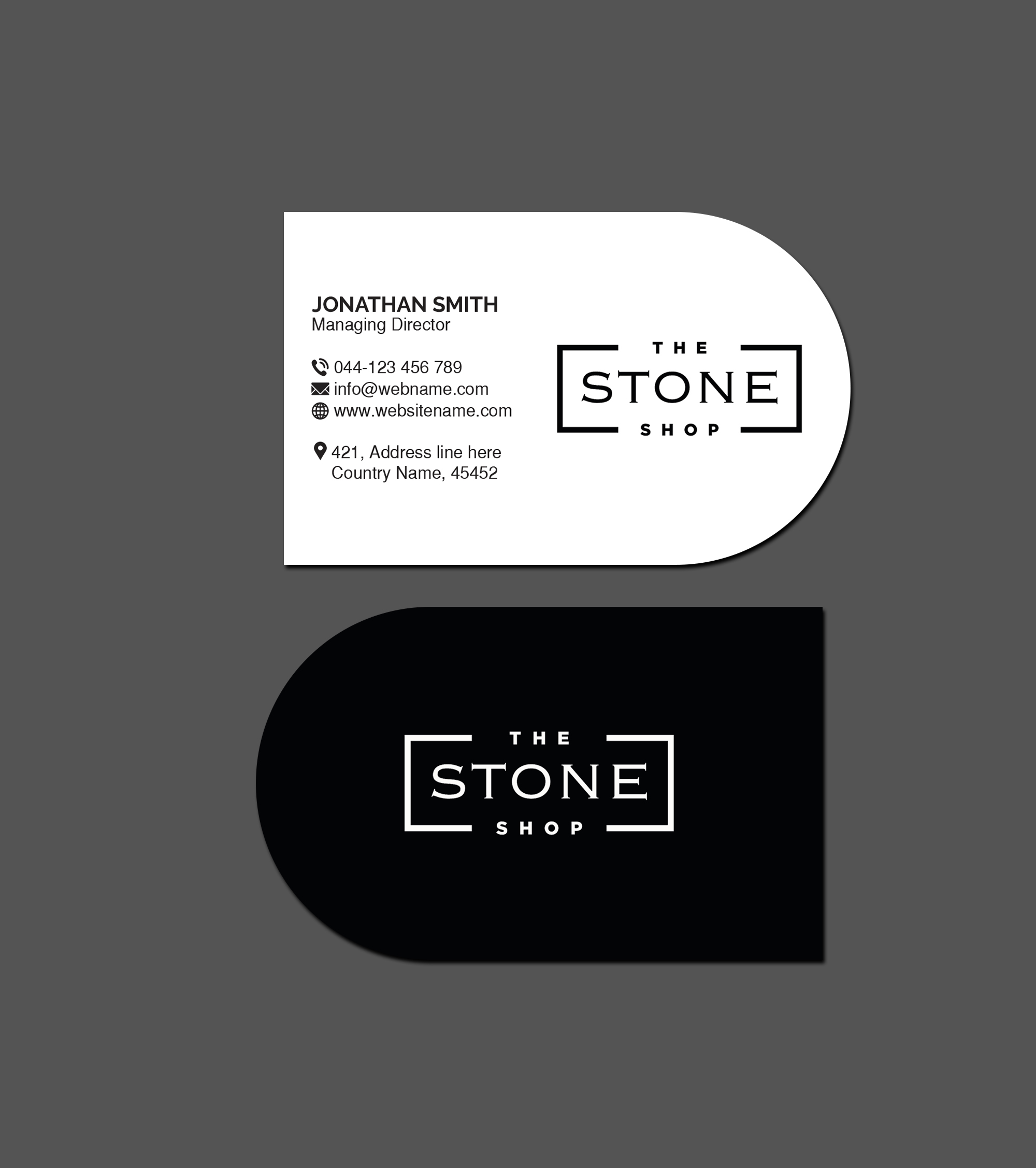 Business Card Design by Creations Box 2015 for The Stone Shop | Design #27851185