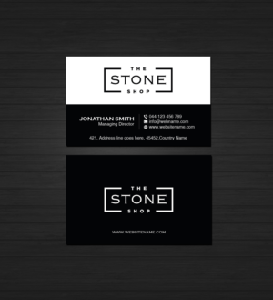 Business Card Design by Creations Box 2015 for The Stone Shop | Design: #27851188