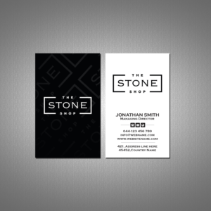 Business Card Design by Creations Box 2015 for The Stone Shop | Design: #27851211
