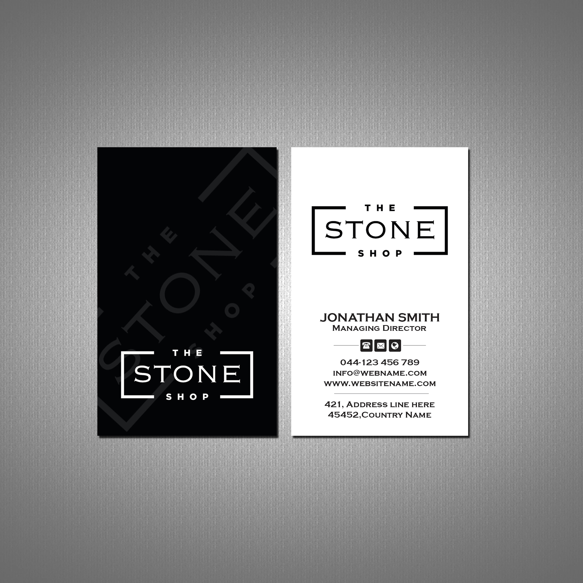 Business Card Design by Creations Box 2015 for The Stone Shop | Design #27851212