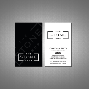 Business Card Design by Creations Box 2015 for The Stone Shop | Design: #27851212