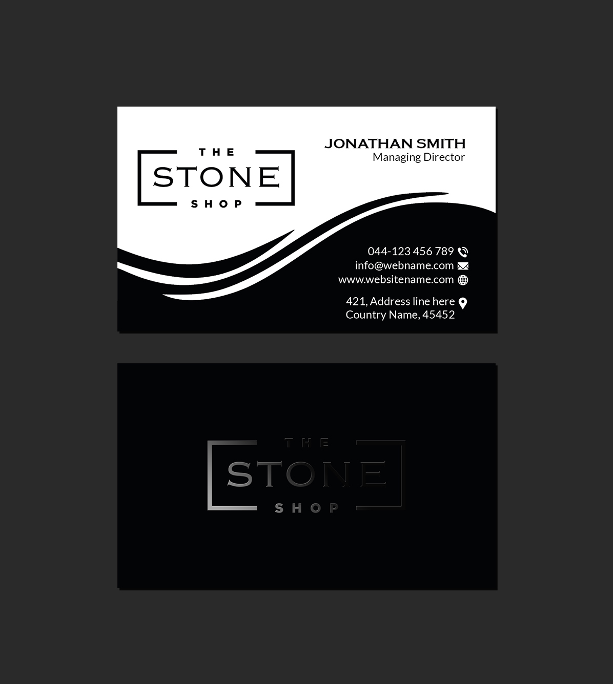 Business Card Design by Creations Box 2015 for The Stone Shop | Design #27851218