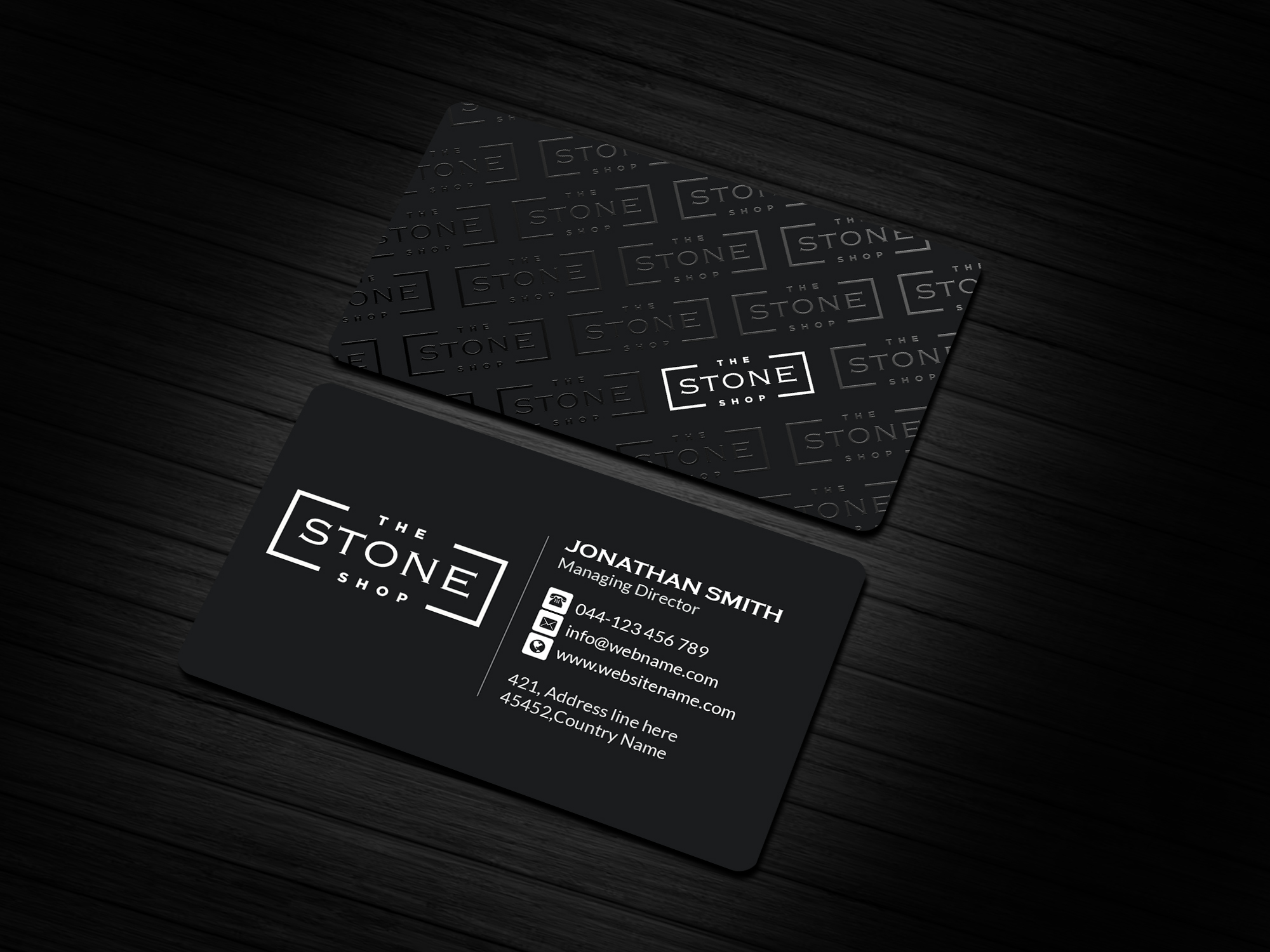 Business Card Design by Creations Box 2015 for The Stone Shop | Design: #27853996