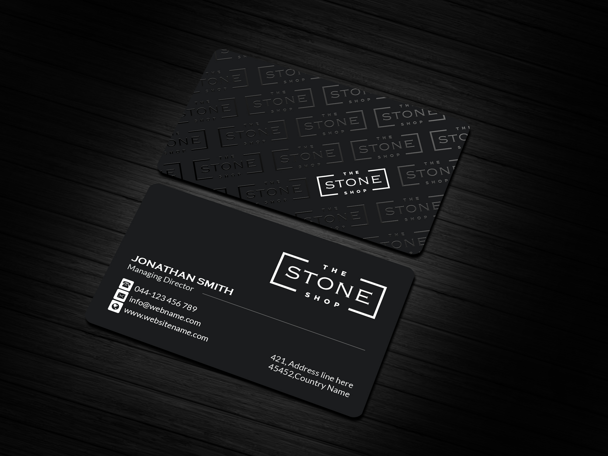 Business Card Design by Creations Box 2015 for The Stone Shop | Design #27853998