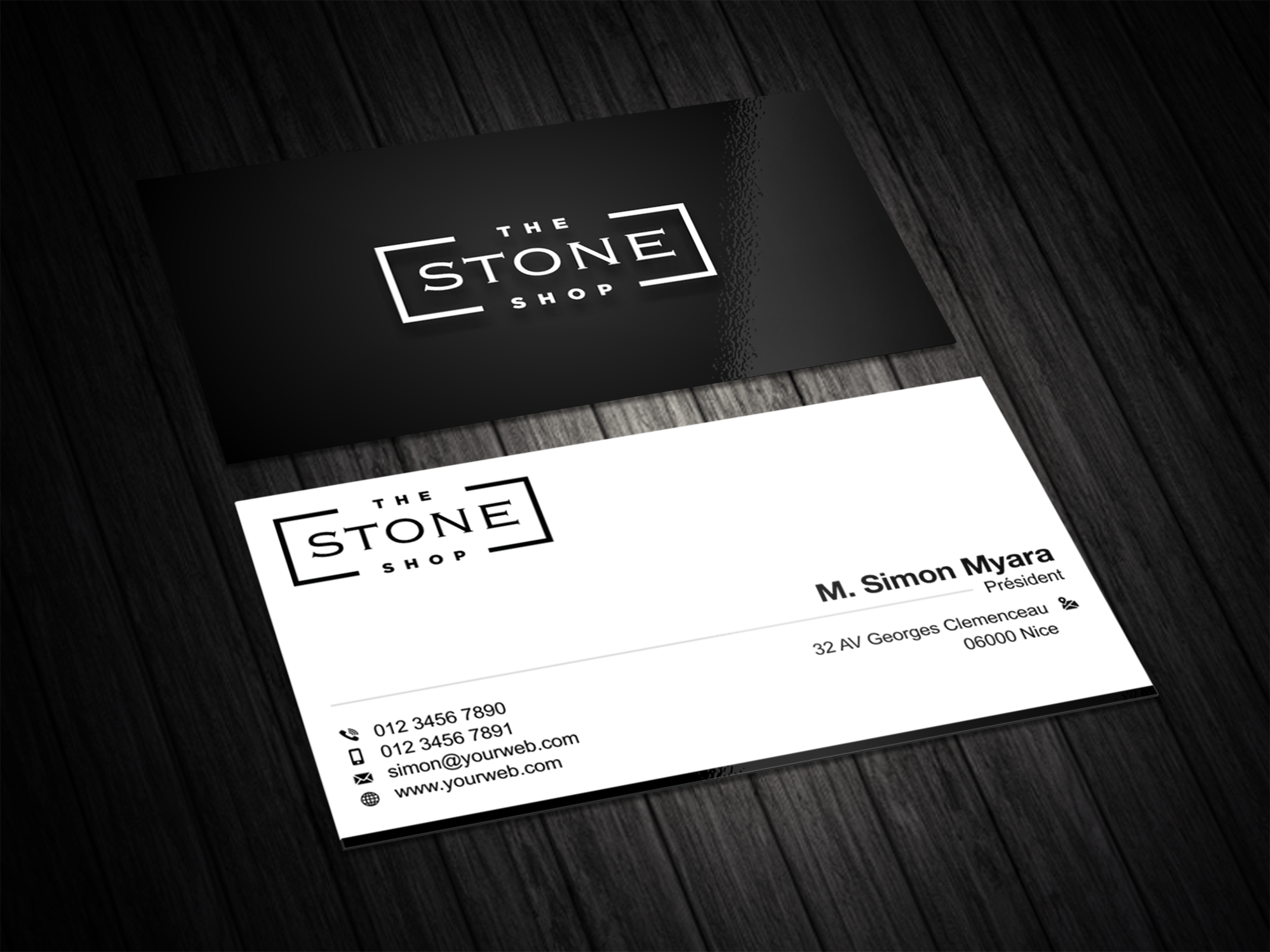 Business Card Design by vintana for The Stone Shop | Design #27855015