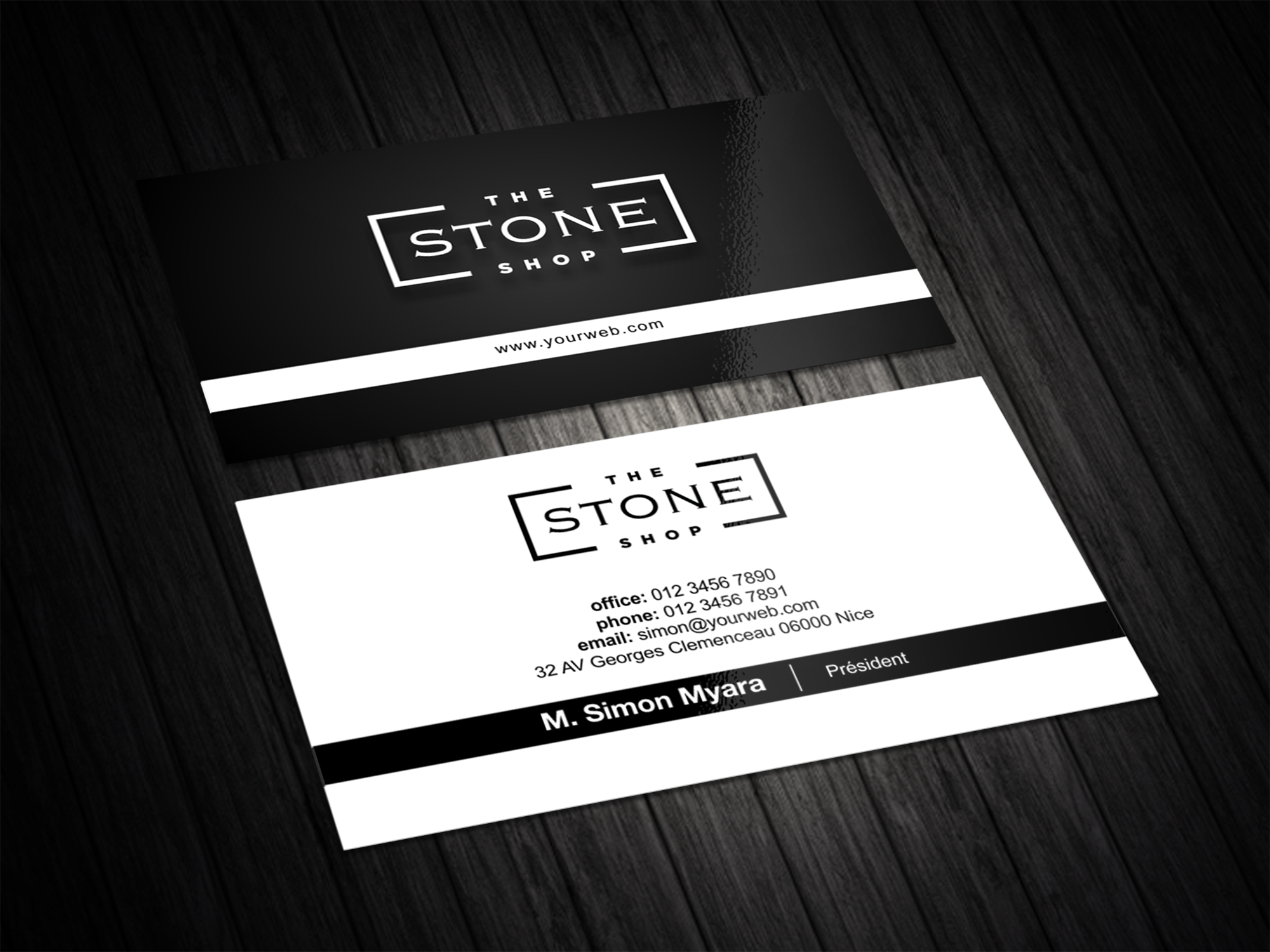 Business Card Design by vintana for The Stone Shop | Design #27855034
