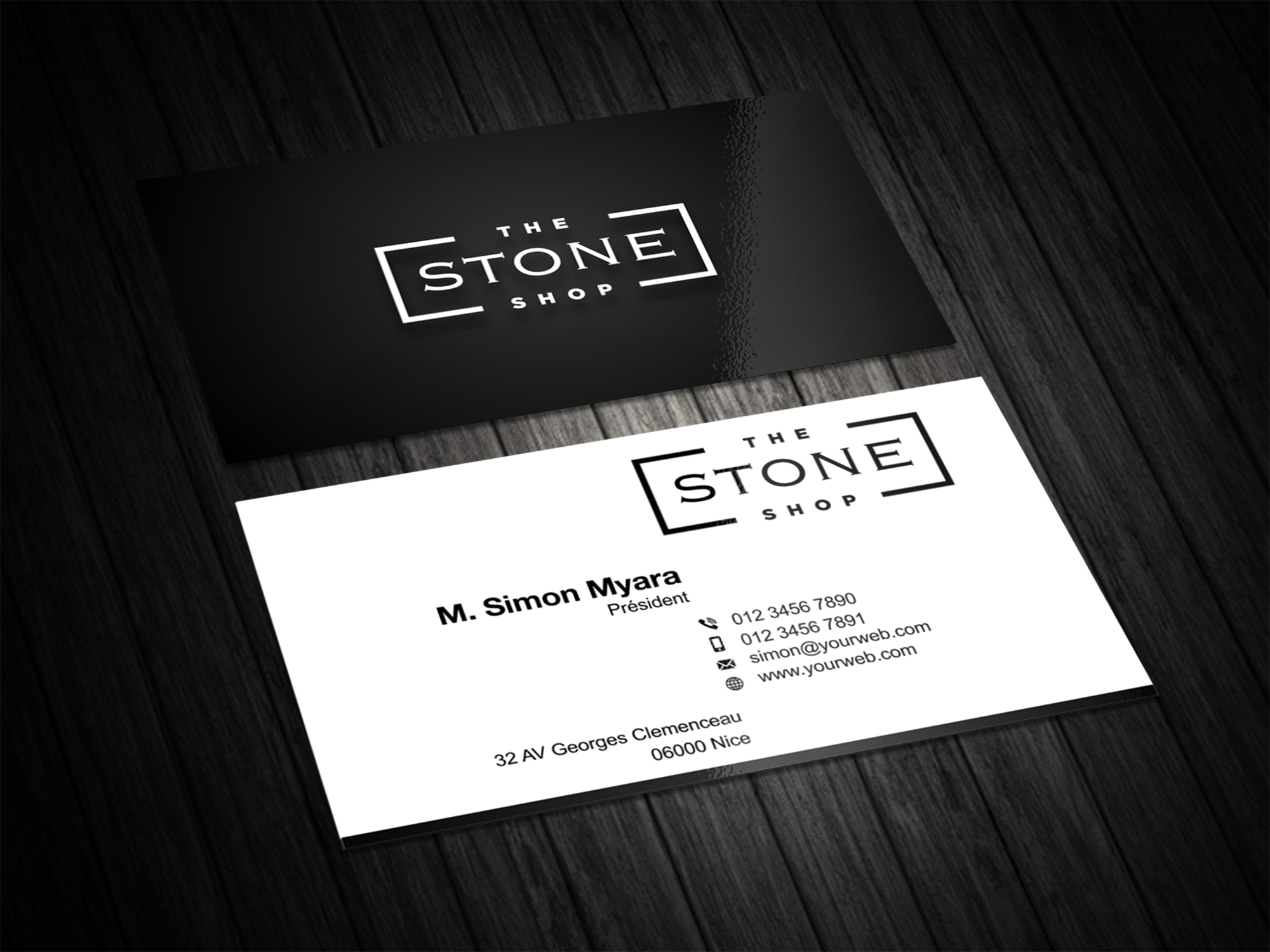 Business Card Design by vintana for The Stone Shop | Design #27858121