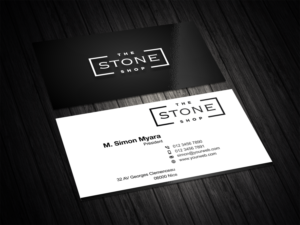 Business Card Design by vintana for The Stone Shop | Design: #27858121