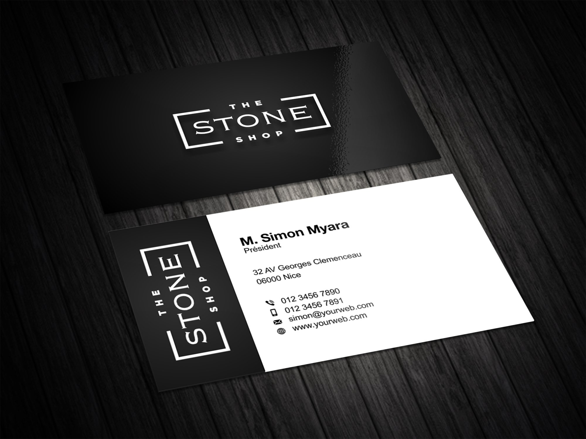Business Card Design by vintana for The Stone Shop | Design #27858126