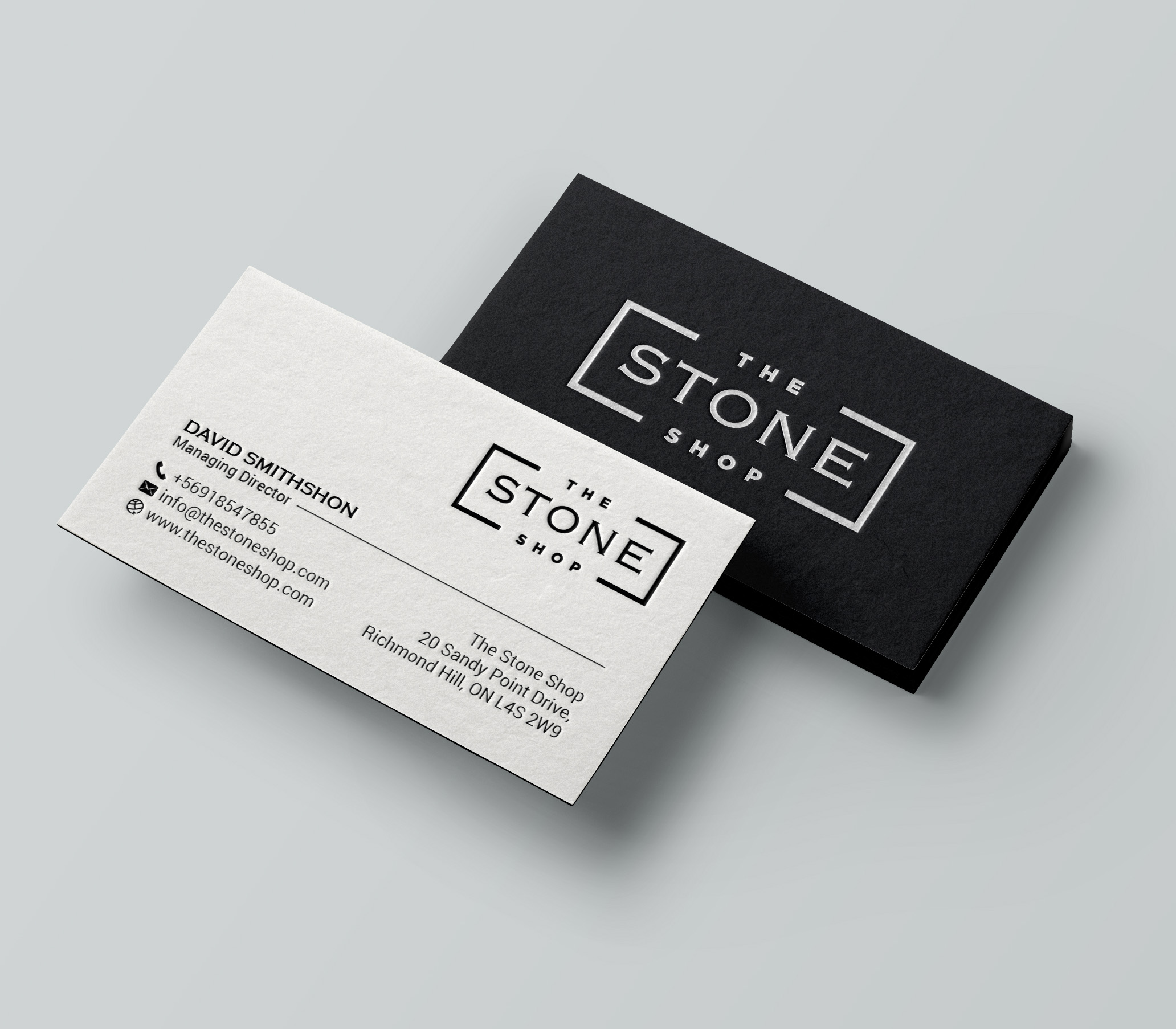 Business Card Design by R.design for The Stone Shop | Design #27849362