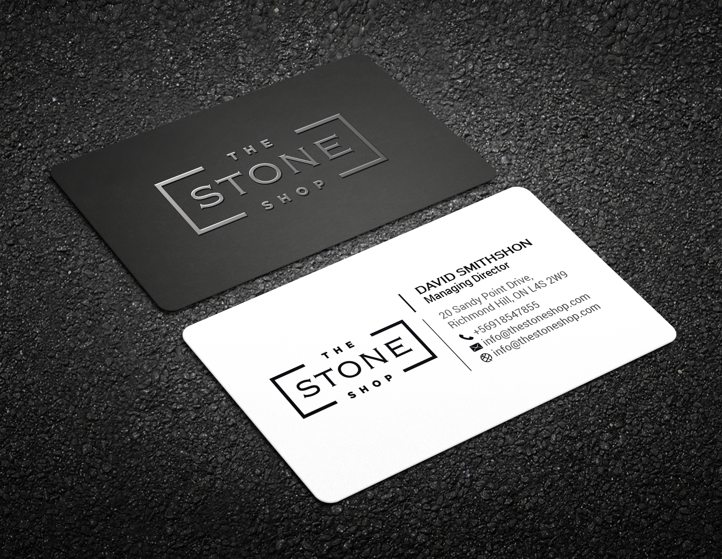 Business Card Design by R.design for The Stone Shop | Design #27849367