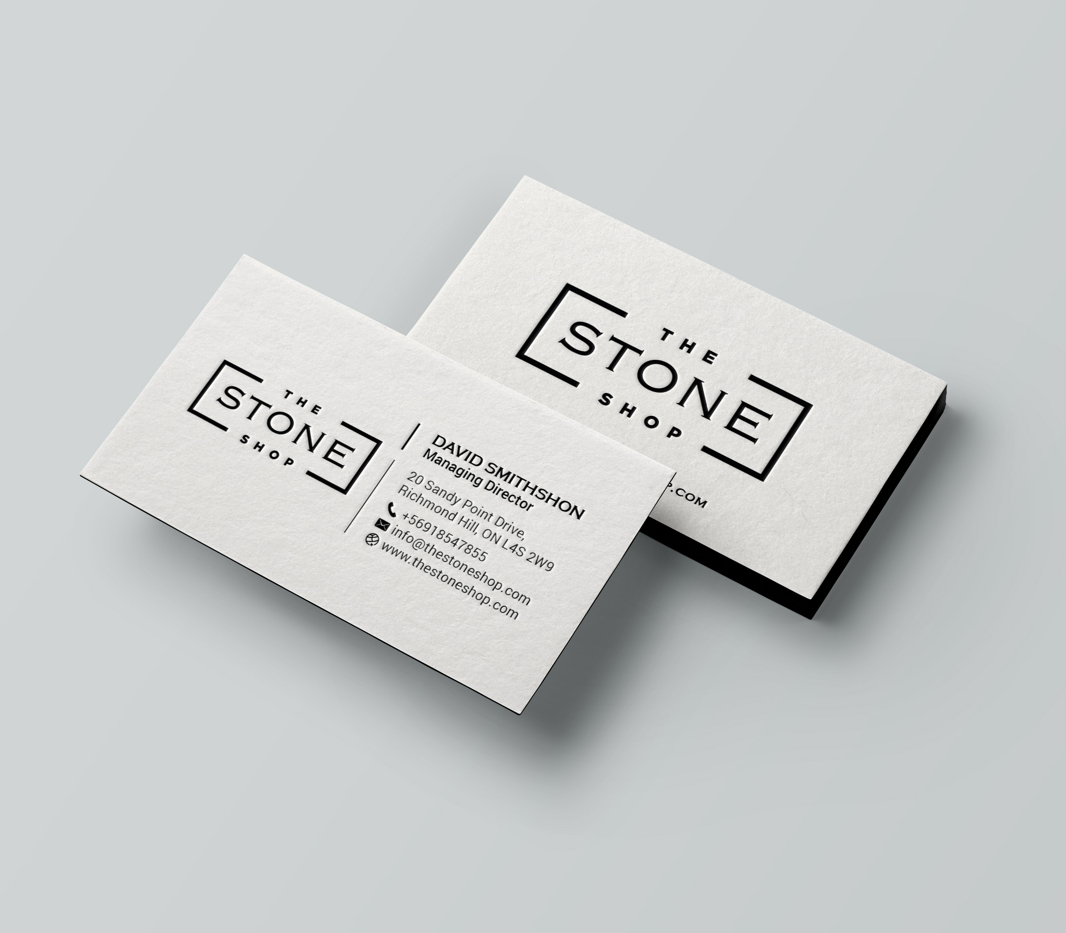 Business Card Design by R.design for The Stone Shop | Design #27849381