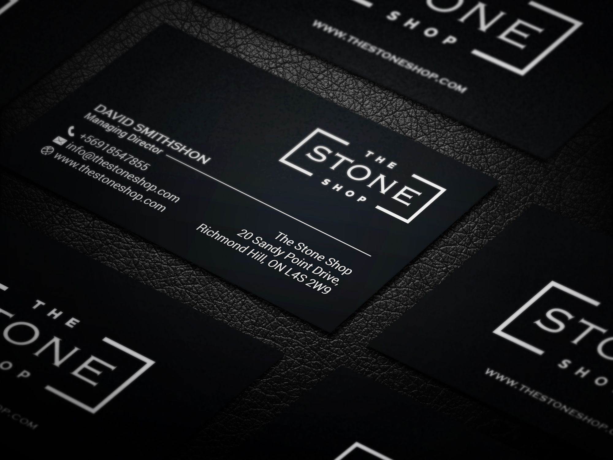 Business Card Design by R.design for The Stone Shop | Design #27849405
