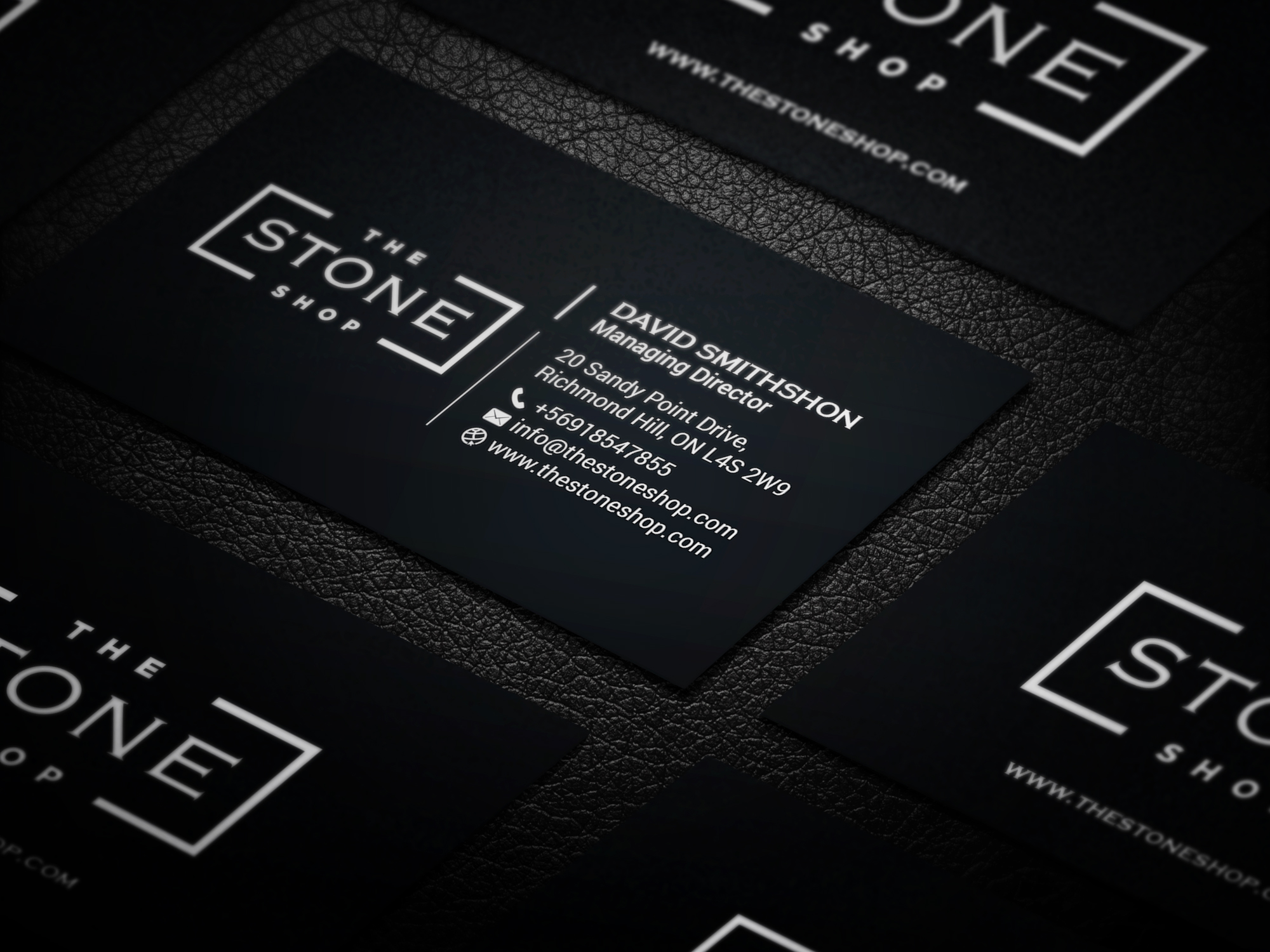 Business Card Design by R.design for The Stone Shop | Design #27849418