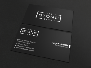 Stone Shop Business Cards | Business Card Design by Uttom 2