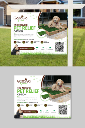 Urban Yard Sign Advertisement for Gotta Go Grass | Diseño de Póster por ZeneFashions