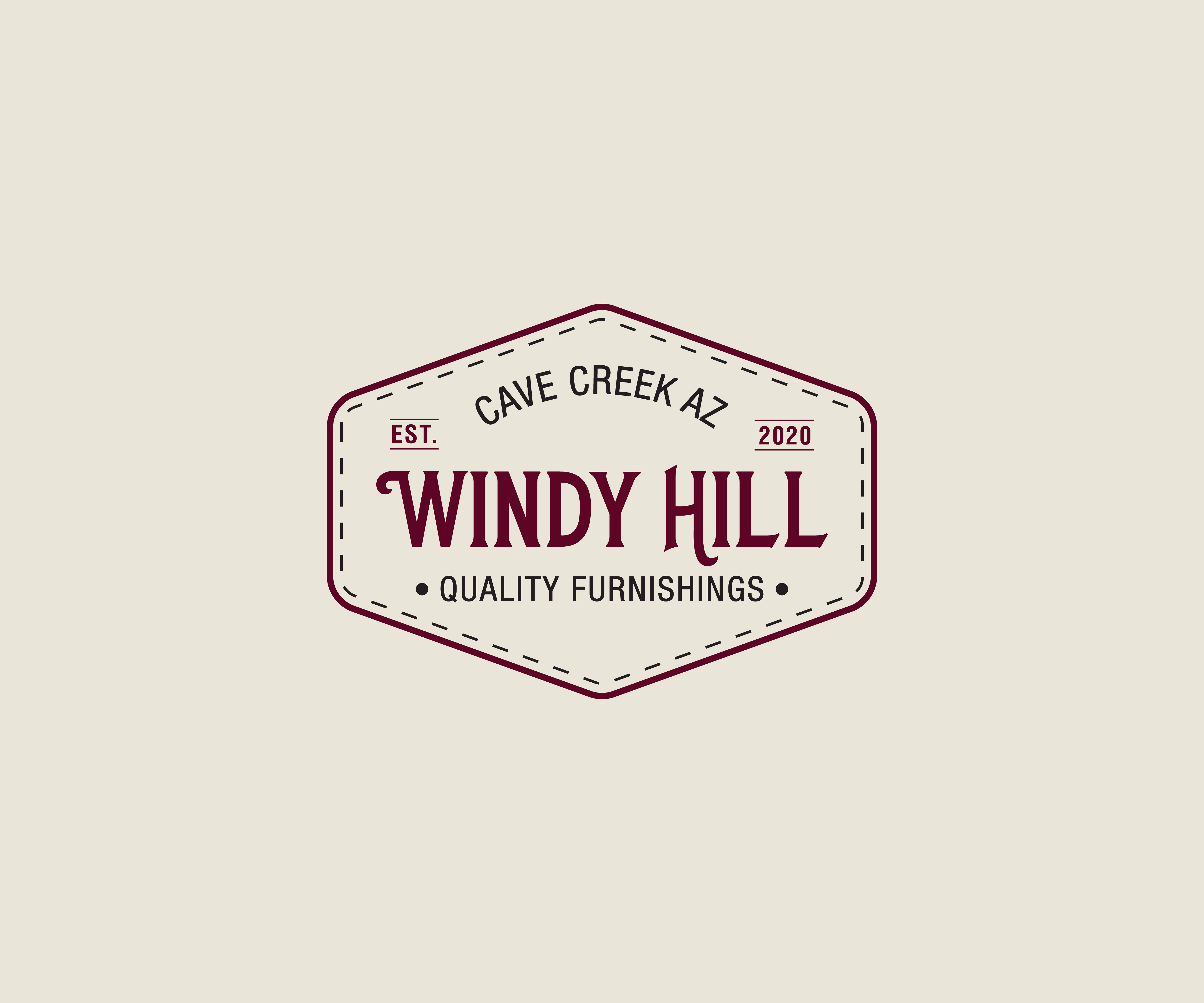 Logo Design for Windy Hill, Quality Furnishings, Est 2020, Cave Creek