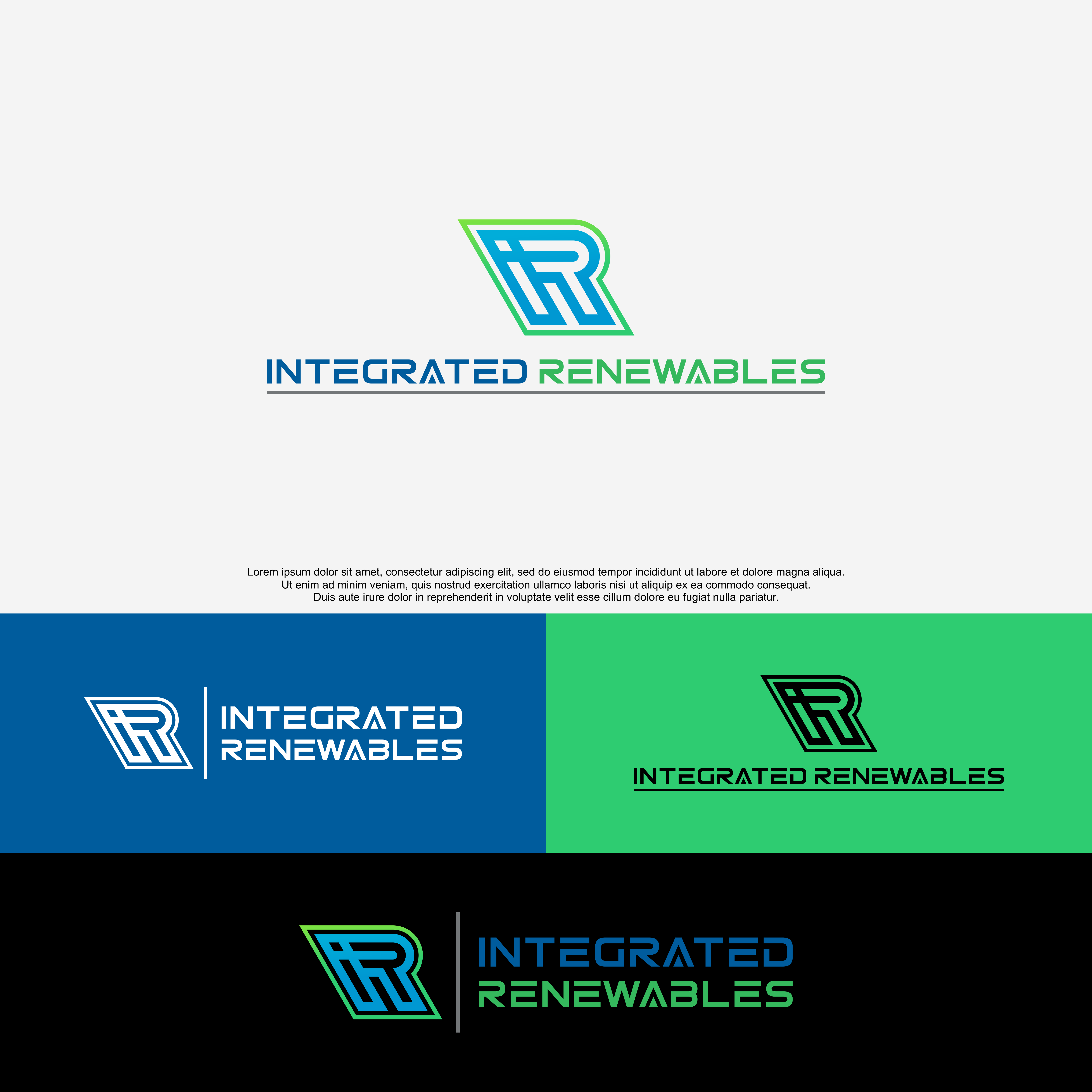 Logo Design by QILLASOFT-Design for Integrated Renewables LTD | Design #27855368