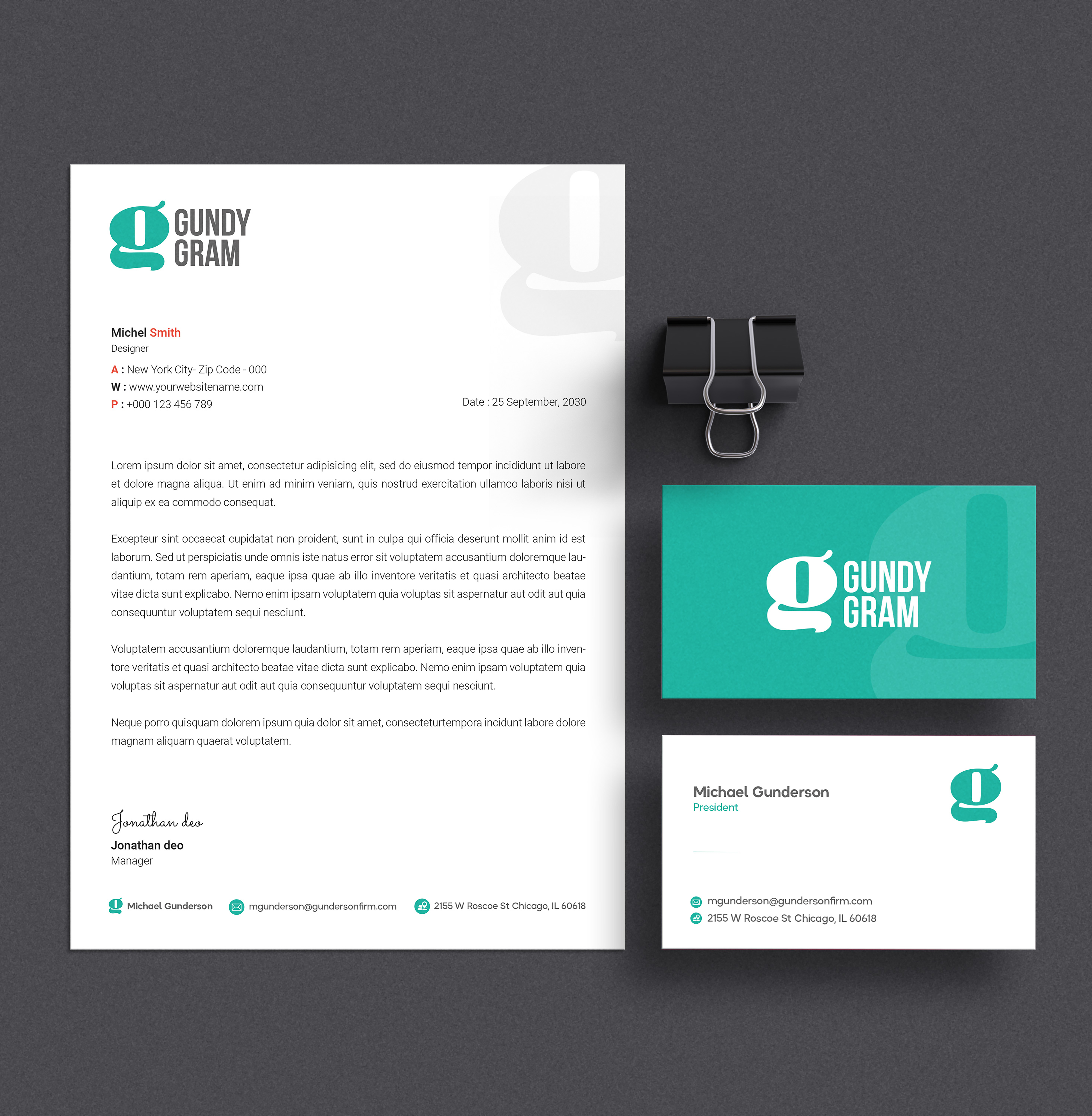 Stationery Design by Tilt for this project | Design #27856397