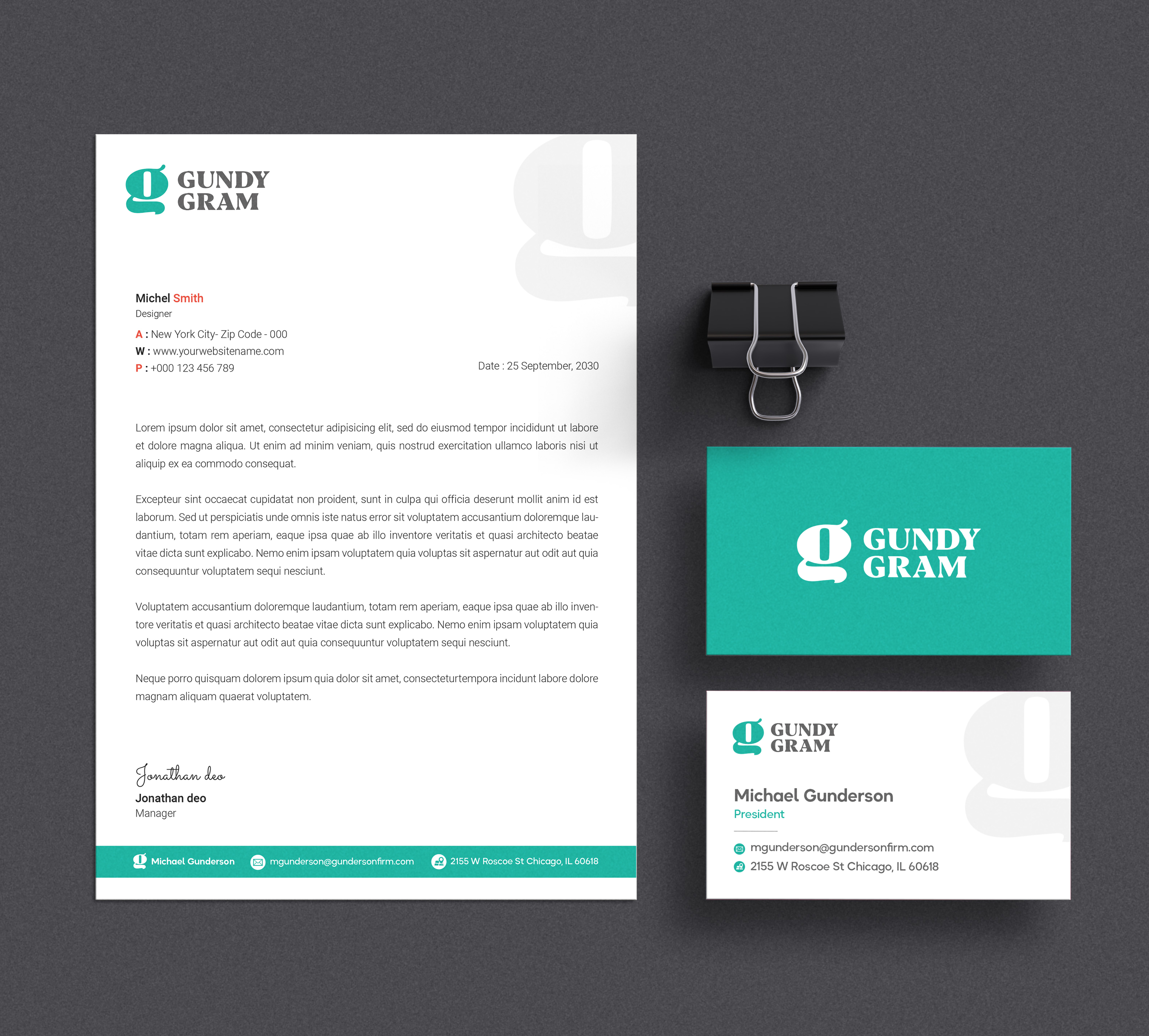 Stationery Design by Tilt for this project | Design #27861240