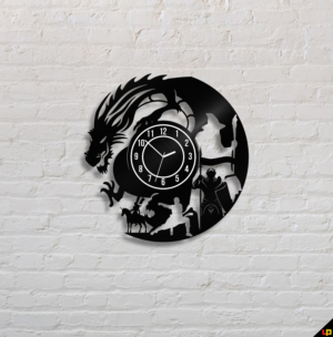 Dungeons & Dragons adventure themed wall clock | Diseño Con Ilustración por Uprinteez