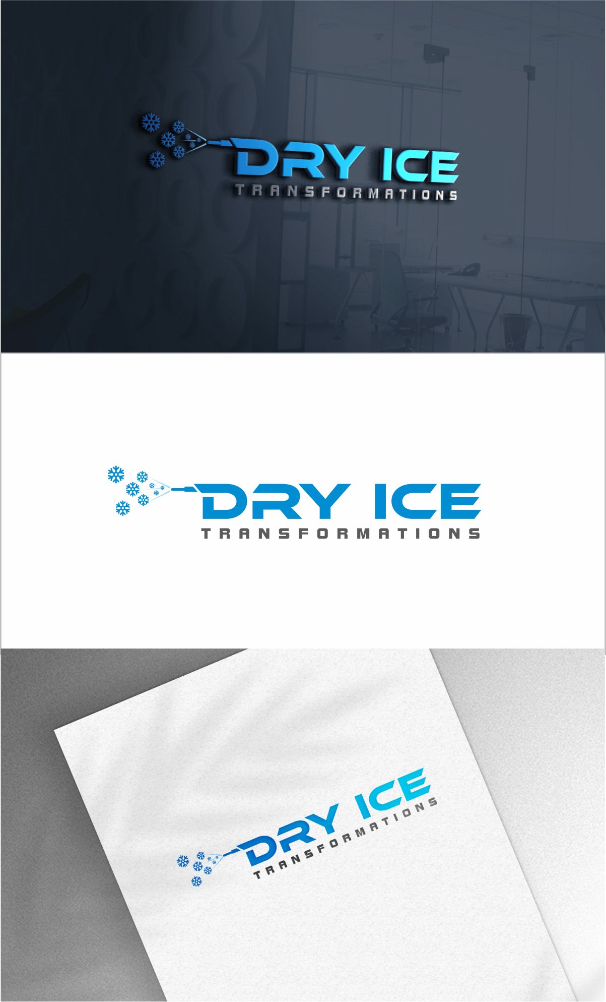 Logo Design by Dave Paresh for Dry Ice Transformations, LLC | Design #27865313