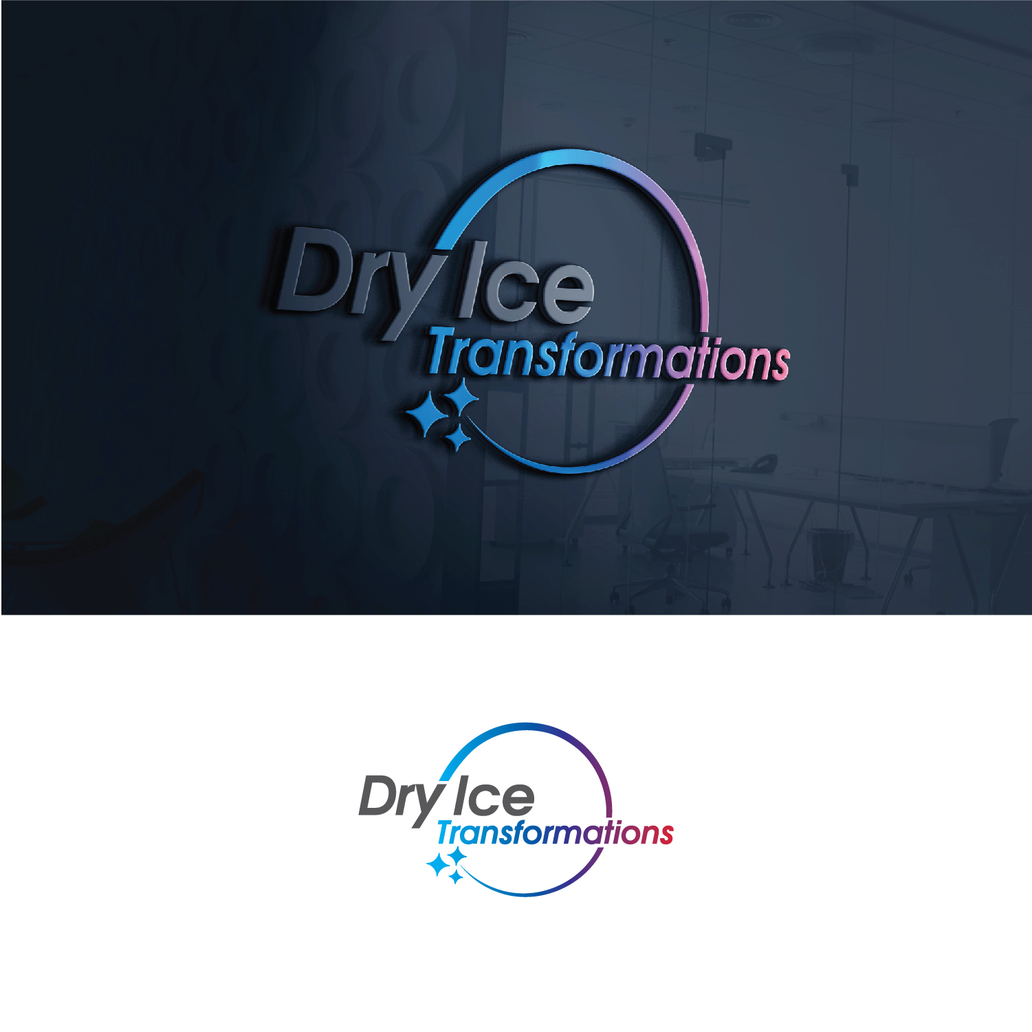 Logo Design by Maxo-Biz for Dry Ice Transformations, LLC | Design #27863968