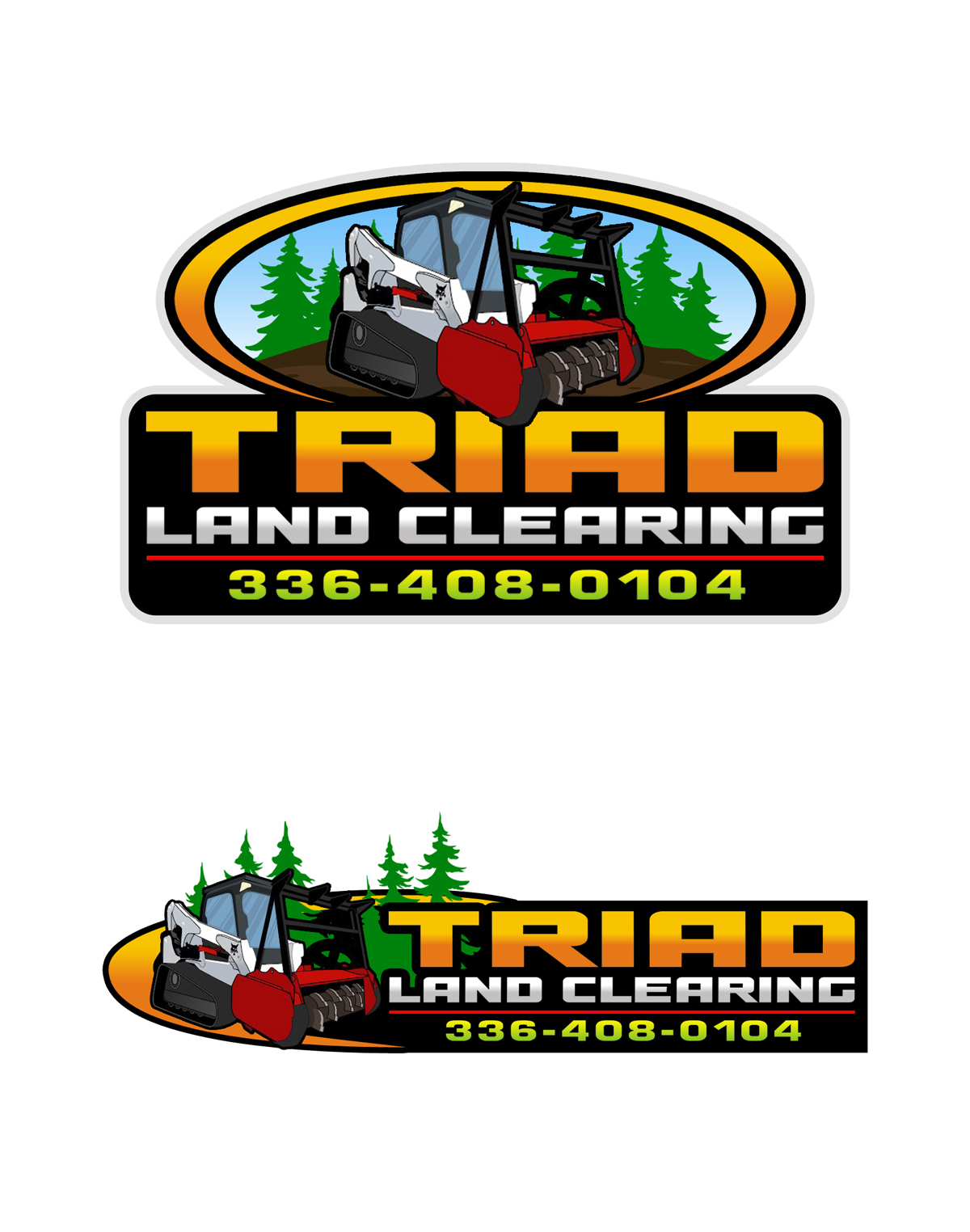 Logo Design by pixelprojekt for Triad Land Clearing  | Design #27911499