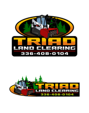 Logo Design by pixelprojekt for Triad Land Clearing  | Design: #27912161
