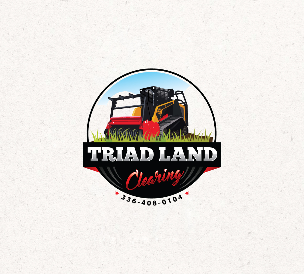 Logo Design by step forward 2 for Triad Land Clearing  | Design #27866709