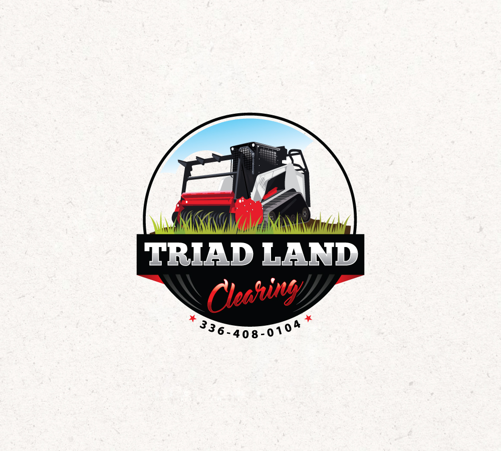 Logo Design by step forward 2 for Triad Land Clearing  | Design #27868594