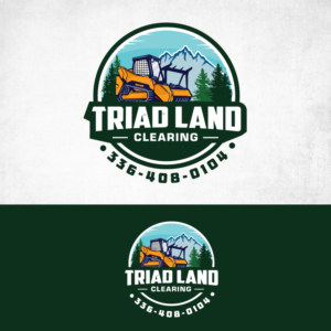 Triad Land Clearing 336-408-0104 | Logo Design by YAZIKO