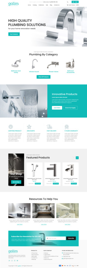 GALIM-make your bathroom great egain | Web Design by *mary