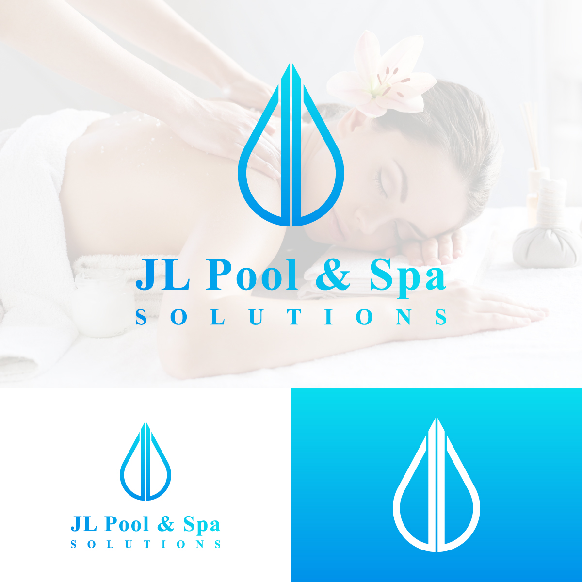 Logo-Design von EvoGo Designers für JL Pool & Spa Solutions | Design #27863399