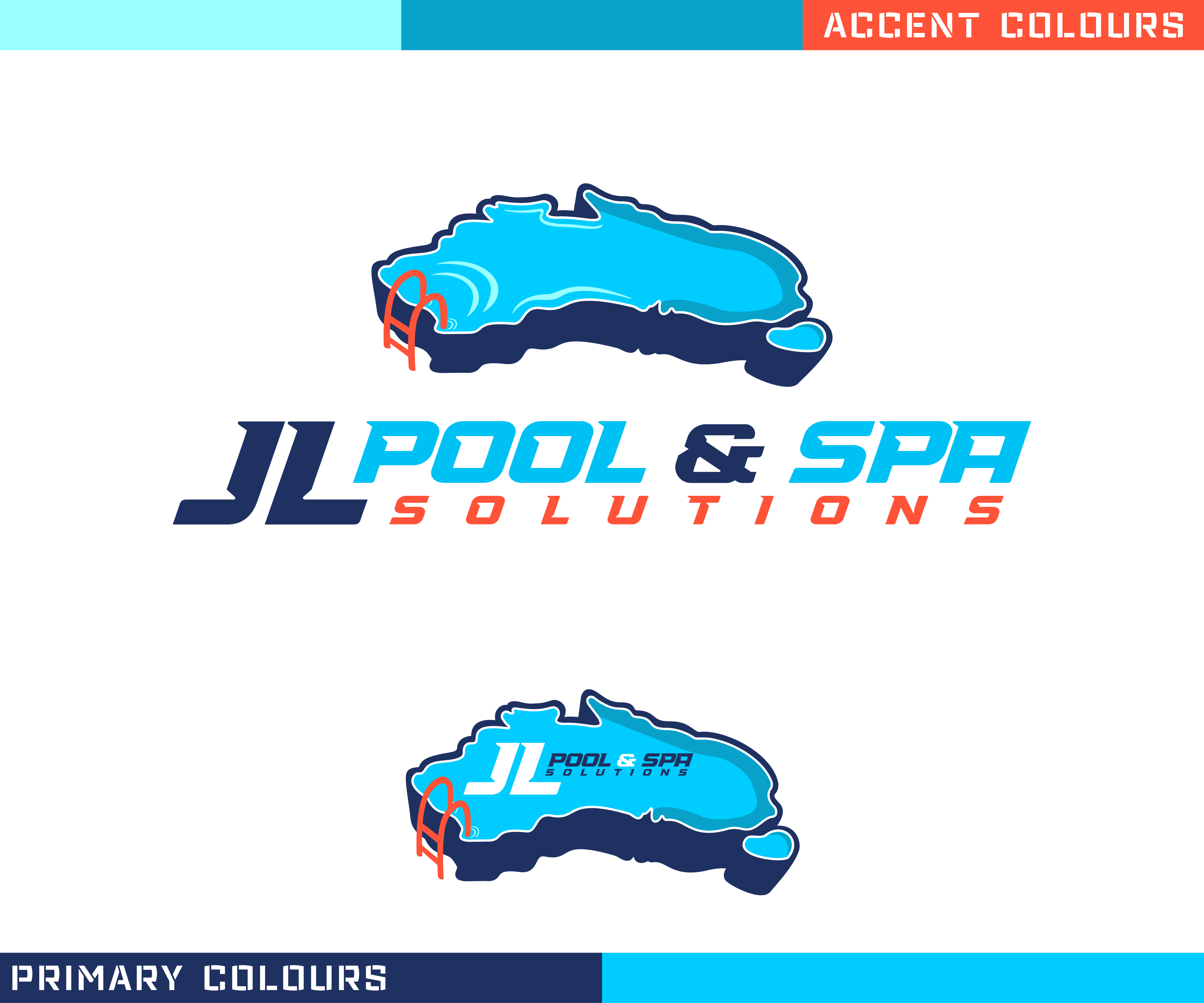 Logo Design by aussieshayno for JL Pool & Spa Solutions | Design #27860523