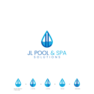 Logo-Design von SHbro für JL Pool & Spa Solutions | Design: #27863520