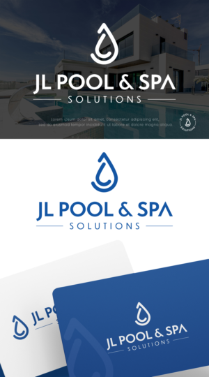 Logo Design by Asya Logo for JL Pool & Spa Solutions | Design #27862719