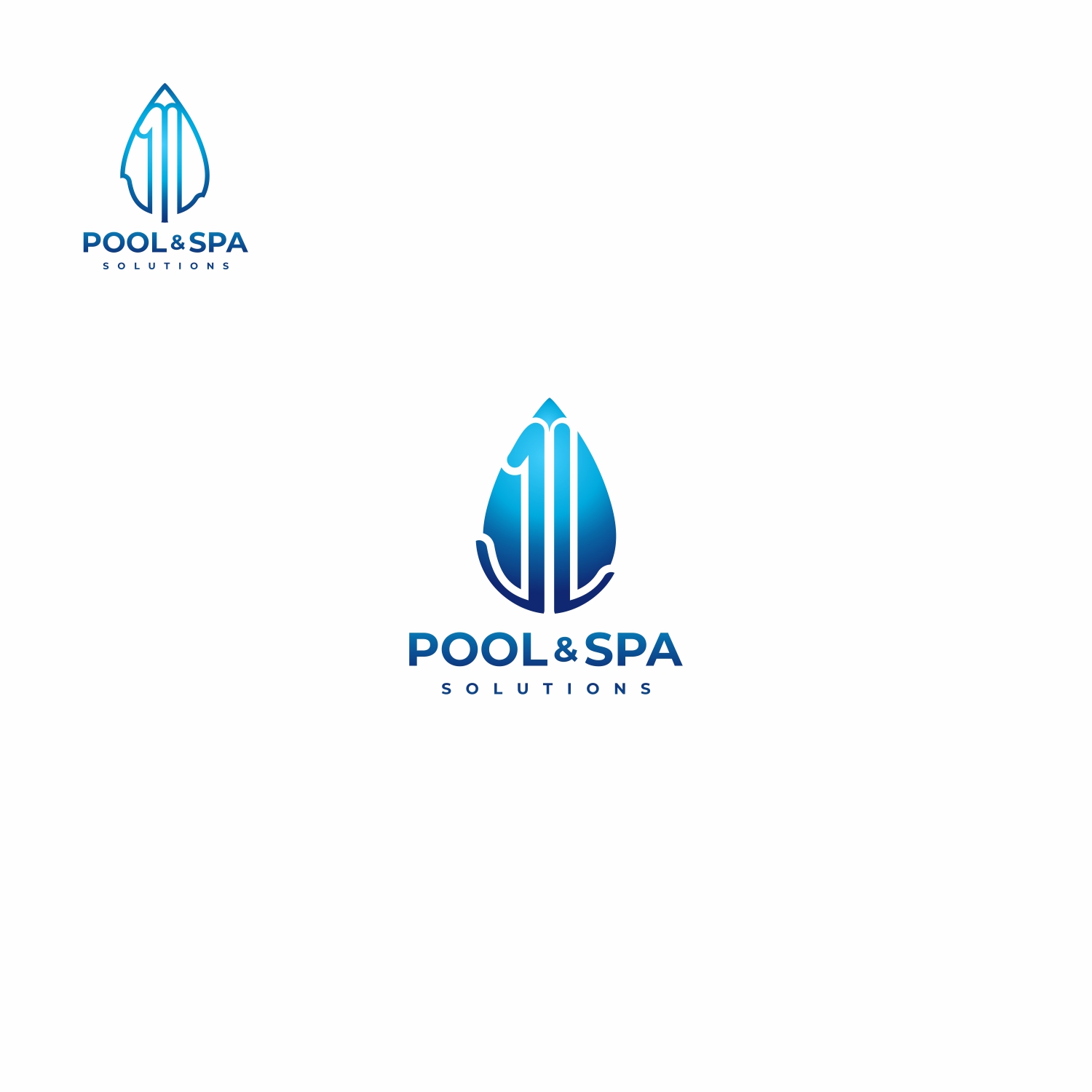 Logo Design by A10 for JL Pool & Spa Solutions | Design #27864334